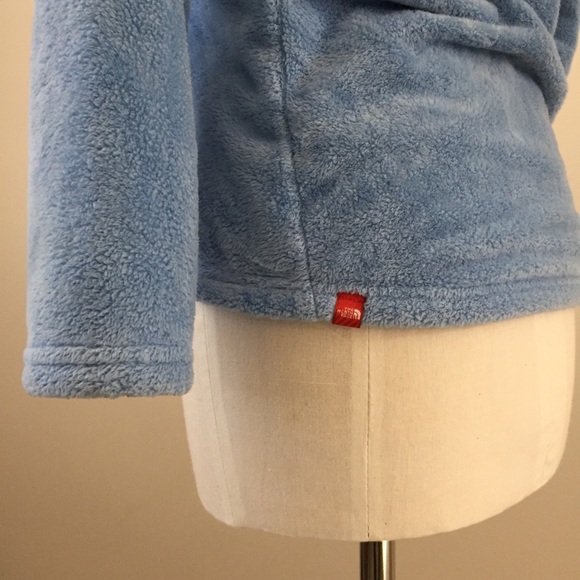 Girls The North Face Fuzzy Quarter Zip Pullover, L - Picture 3 of 7